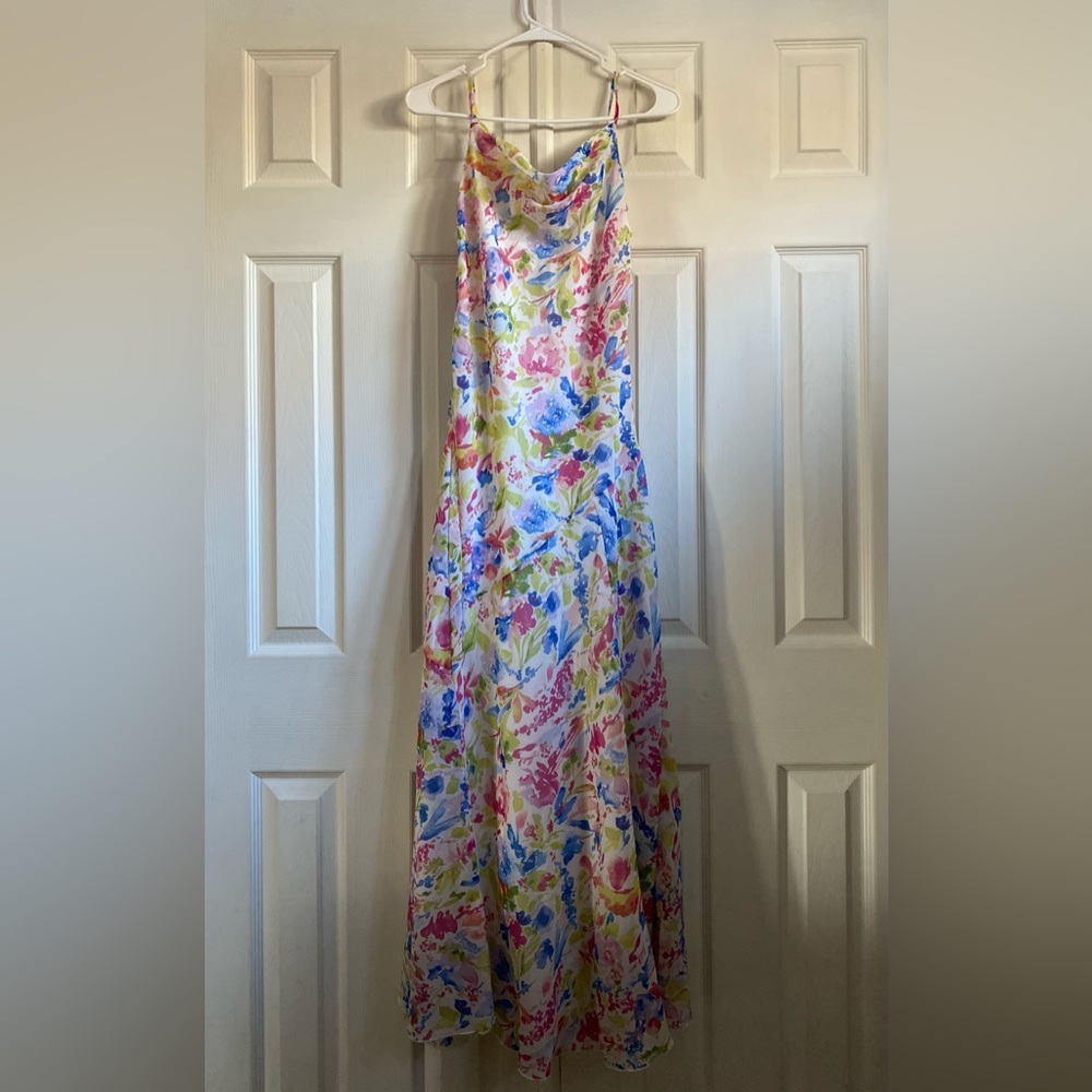 A&F Floral Cowl Neck Dress *Worn once!*